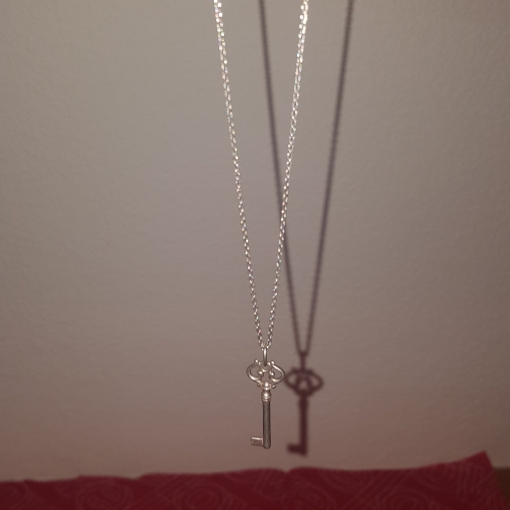 Sterling Silver Key Necklace